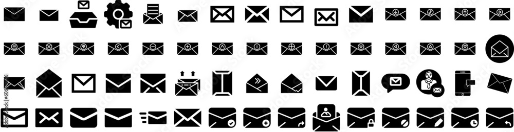 Set Of Envelope Icons Isolated Silhouette Solid Icon With Message, Blank, Letter, Isolated, Paper, Envelope, Vector Infographic Simple Vector Illustration Logo Set Of Envelope Icons Isolated Silhouette Solid Icon With Message, Blank, Letter, Isolated, Paper, Envelope, Vector Infographic Simple Vector Illustration Logo