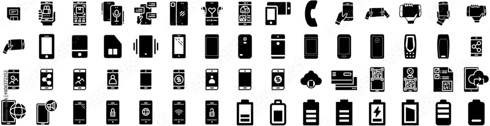 Set Of Mobile Icons Isolated Silhouette Solid Icon With Mobile, Mockup, Smartphone, Isolated, Phone, Cellphone, Screen Infographic Simple Vector Illustration Logo Set Of Mobile Icons Isolated Silhouette Solid Icon With Mobile, Mockup, Smartphone, Isolated, Phone, Cellphone, Screen Infographic Simple Vector Illustration Logo