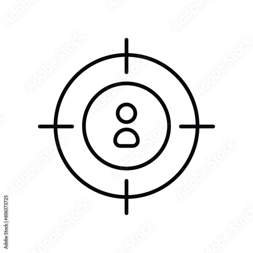 Head Hunting icon vector stock illustration.