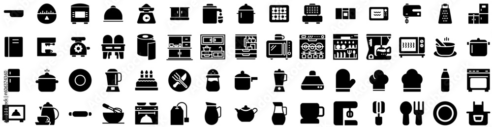 Set Of Kitchen Icons Isolated Silhouette Solid Icon With Home, Interior, Room, Modern, Background, Table, Kitchen Infographic Simple Vector Illustration Logo Set Of Kitchen Icons Isolated Silhouette Solid Icon With Home, Interior, Room, Modern, Background, Table, Kitchen Infographic Simple Vector Illustration Logo