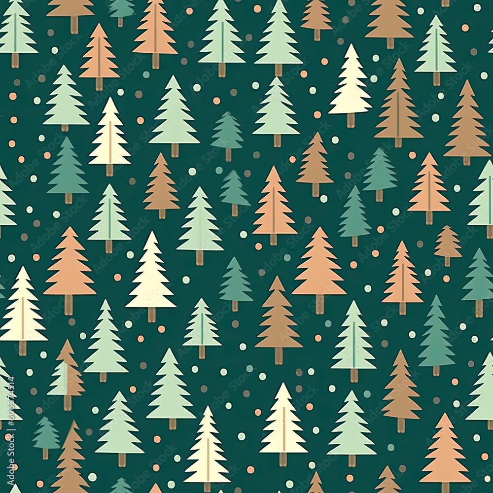 Obraz premium christmas pattern seamless background for textiles, fabrics, covers, wallpapers, print, gift wrapping and scrapbooking