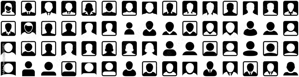 Set Of Avatar Icons Isolated Silhouette Solid Icon With Male, Person, People, Man, Avatar, Illustration, Human Infographic Simple Vector Illustration Logo Set Of Avatar Icons Isolated Silhouette Solid Icon With Male, Person, People, Man, Avatar, Illustration, Human Infographic Simple Vector Illustration Logo
