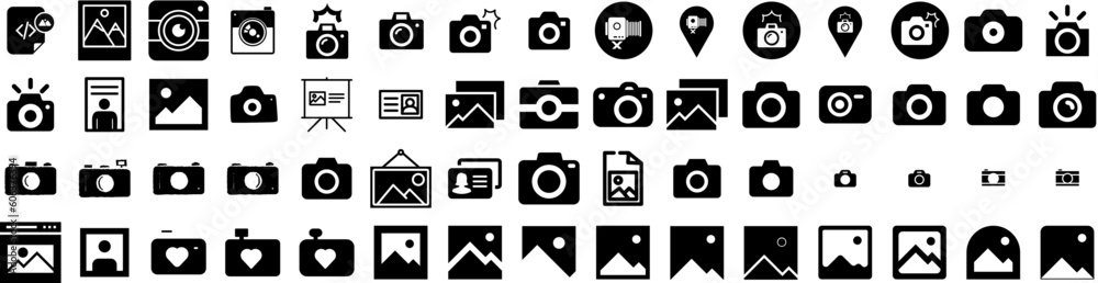 Set Of Photo Icons Isolated Silhouette Solid Icon With Paper, Design, Picture, Photo, Blank, Background, Frame Infographic Simple Vector Illustration Logo Set Of Photo Icons Isolated Silhouette Solid Icon With Paper, Design, Picture, Photo, Blank, Background, Frame Infographic Simple Vector Illustration Logo