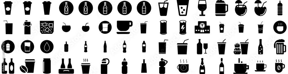 Set Of Drink Icons Isolated Silhouette Solid Icon With Woman, Beverage, Girl, Drink, Glass, Lifestyle, Young Infographic Simple Vector Illustration Logo Set Of Drink Icons Isolated Silhouette Solid Icon With Woman, Beverage, Girl, Drink, Glass, Lifestyle, Young Infographic Simple Vector Illustration Logo