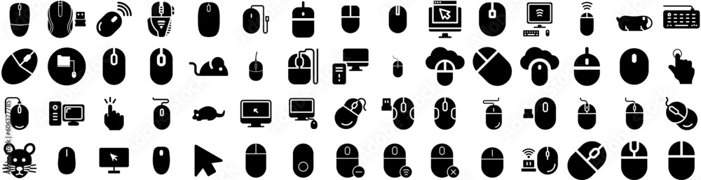 Set Of Mouse Icons Isolated Silhouette Solid Icon With Web, Mouse, Click, Icon, Symbol, Vector, Illustration Infographic Simple Vector Illustration Logo Set Of Mouse Icons Isolated Silhouette Solid Icon With Web, Mouse, Click, Icon, Symbol, Vector, Illustration Infographic Simple Vector Illustration Logo