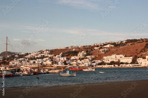 This is the island of Mykonos in Greece.
