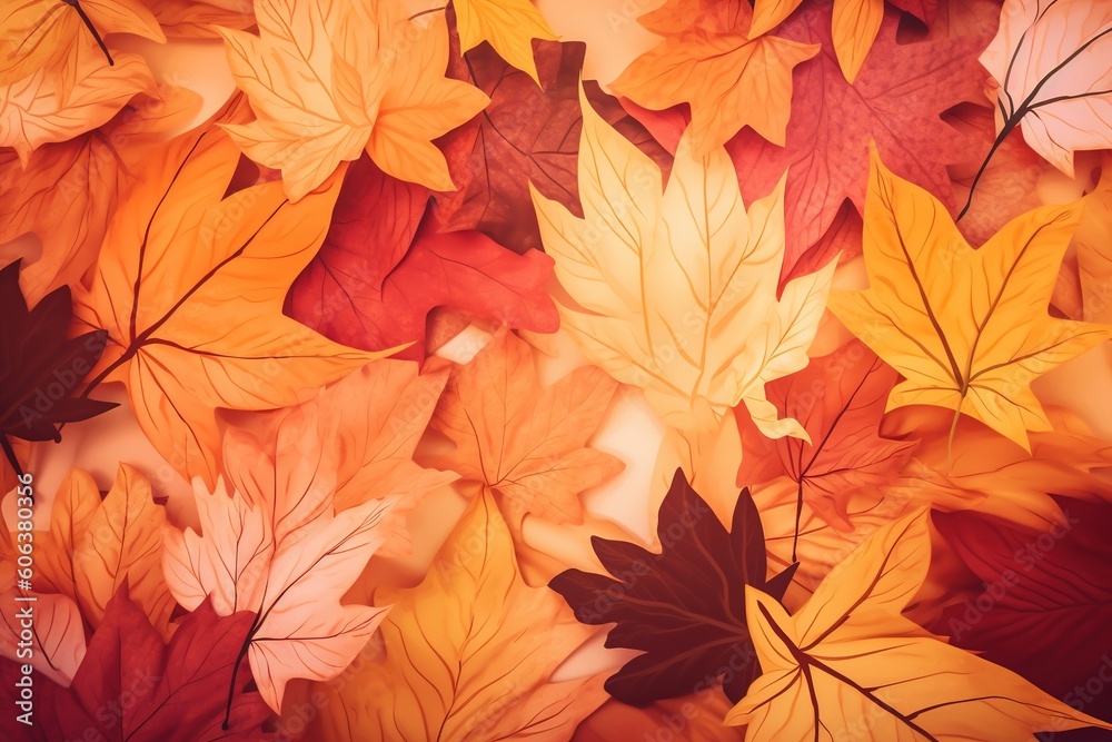 autumn leaves pattern -Ai autumn leaves pattern -Ai
