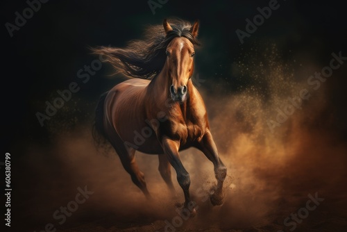 Beauty of a Horse in Full Gallop © Arthur