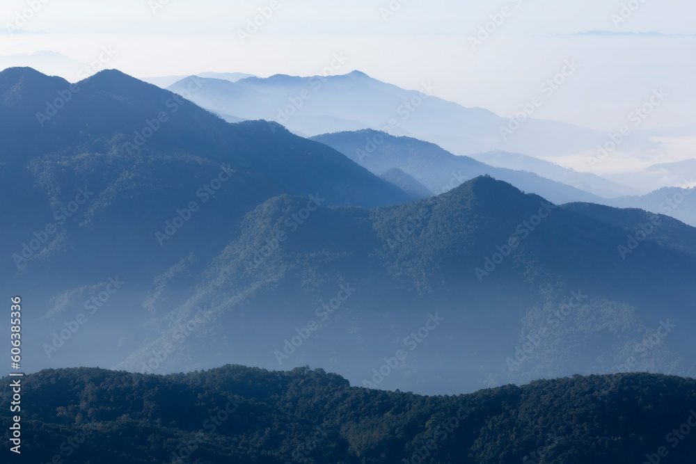 high mountain landscape in the morning
