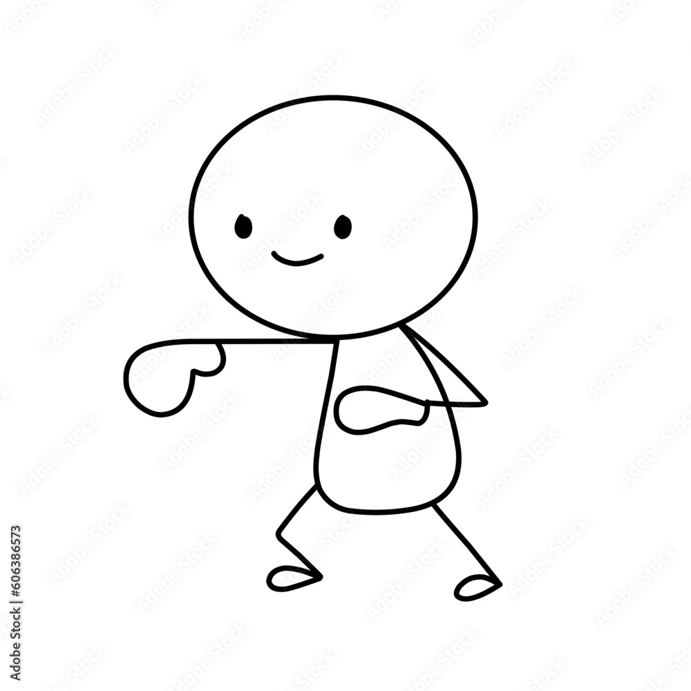 Hand drawn stickman vector illustration Hand drawn stickman vector illustration