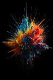 colorful paint explosion -Ai