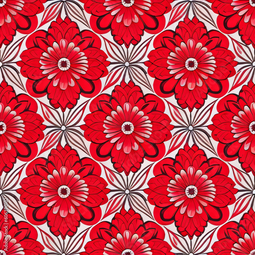 Beautiful Red Flowers Design