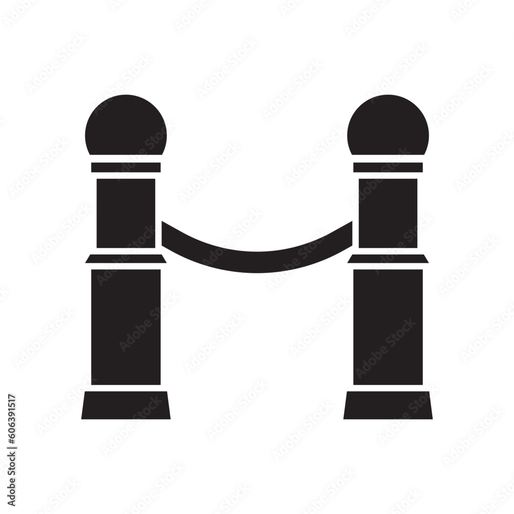 Fototapeta premium fence icon vector