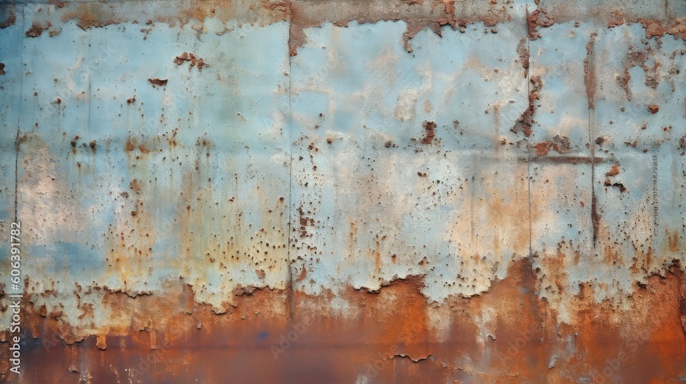 old rusty background, grunge copper background. generative AI