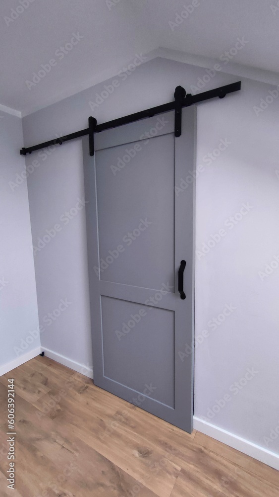 Obraz na płótnie Drzwi przesuwne w salonie