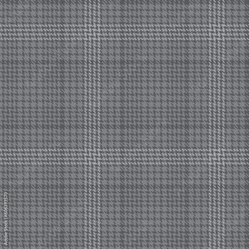 Monochrome Classic Plaid textured Seamless Pattern