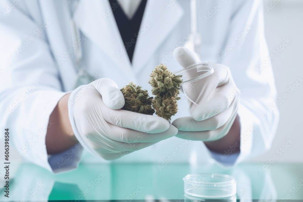 Φωτογραφία medical cannabis patient, receiving treatment for anxiety and stress at clinic,