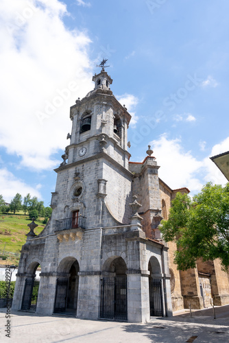 Church of San Bartolome in the town of Ibarra province of Gipuzkoa next to Tolosa  Basque Country