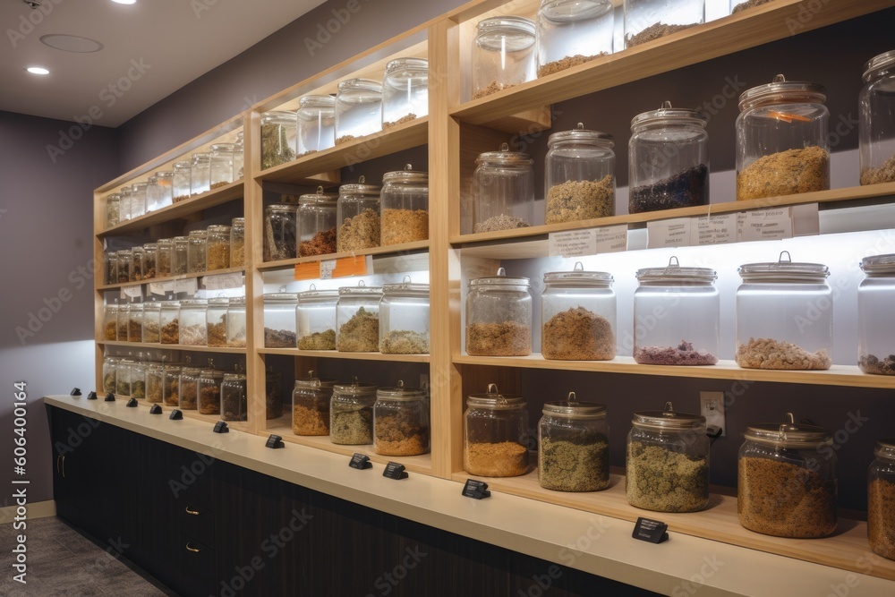Φωτογραφία medical marijuana dispensary, with variety of products for mental and physical a