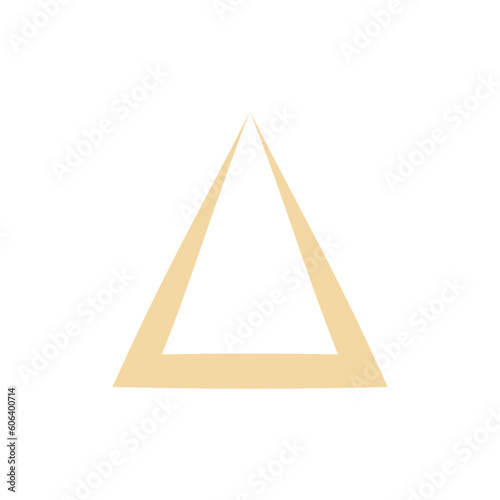 esoteric astrological symbol of triangle symbol