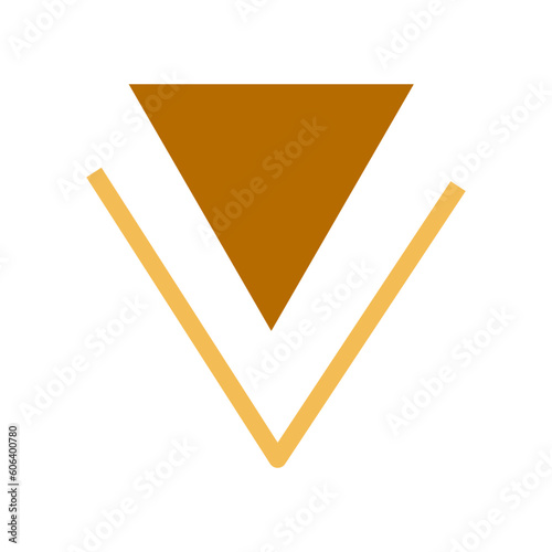 esoteric astrological symbol of triangle symbol