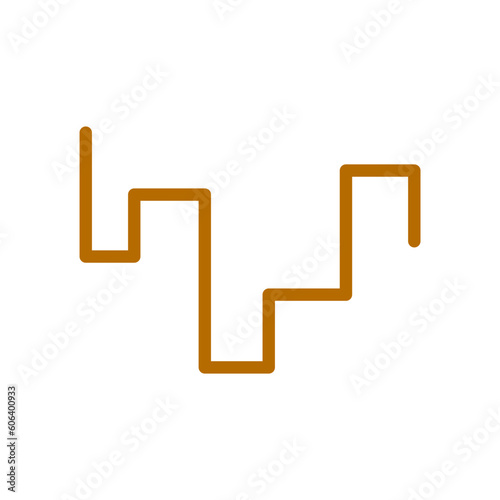 Geometric abstract rectangular esoteric symbol