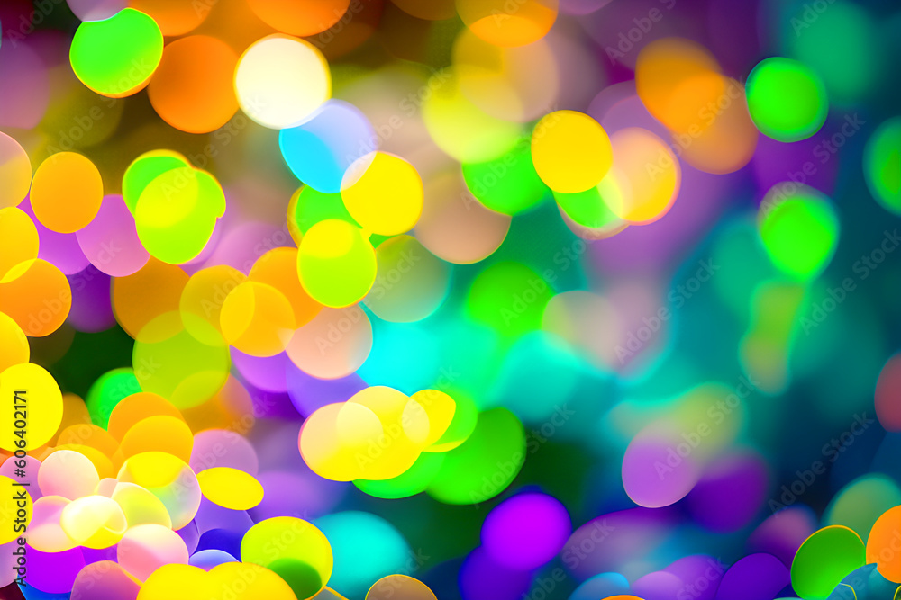 abstract background with colorful bokeh Generative AI abstract background with colorful bokeh Generative AI