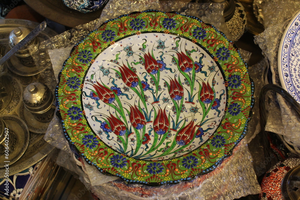 Turkish traditional ornament plate