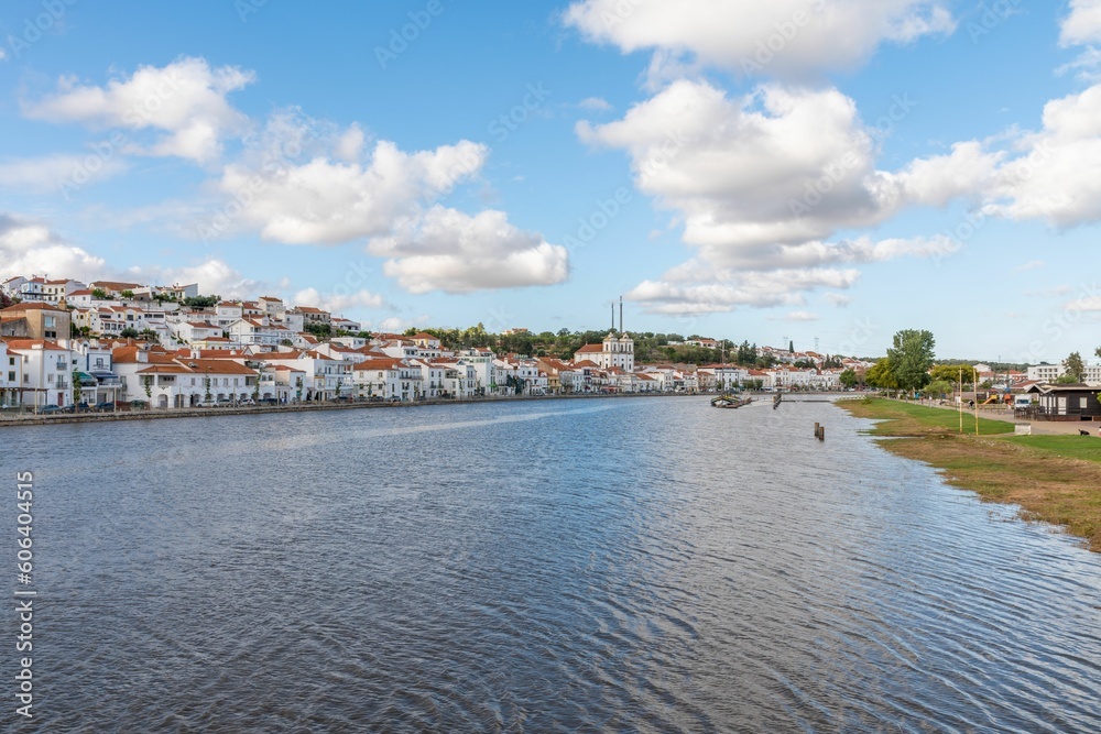Daytime view of River Sado in Alcacer do Sal, Portugal