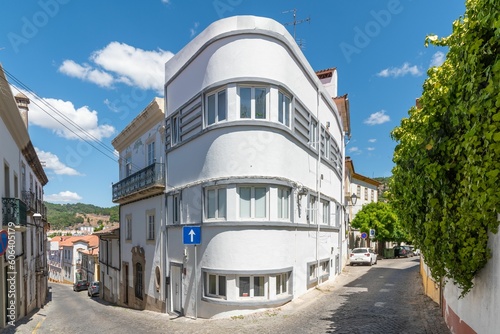 Beautiful buildings in the historic area of the city of Portalegre, Portugal photo