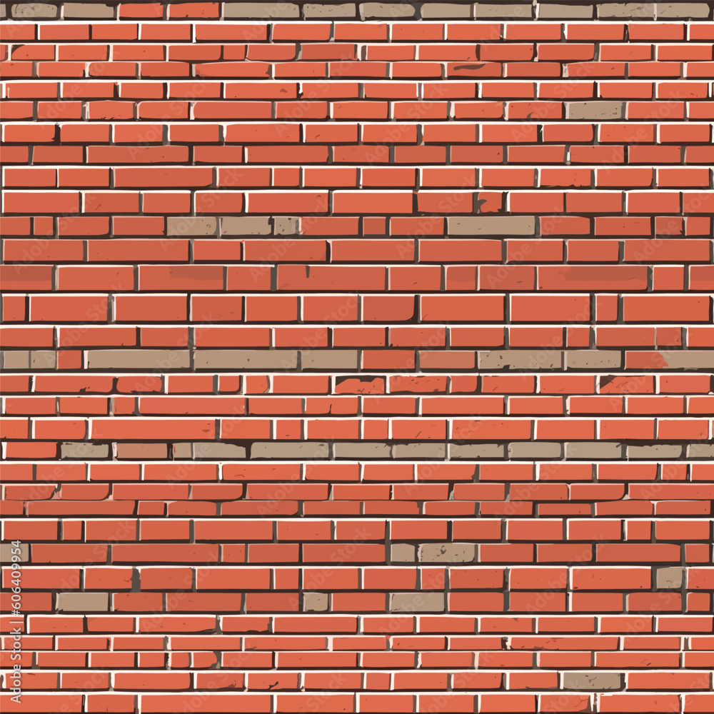 Vector background of a brown brick wall. Vector Vector background of a brown brick wall. Vector