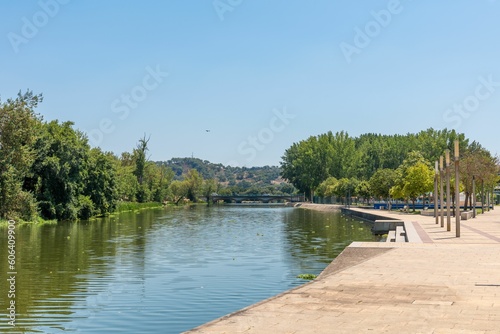Riverside area of the city of Ponte de Sor