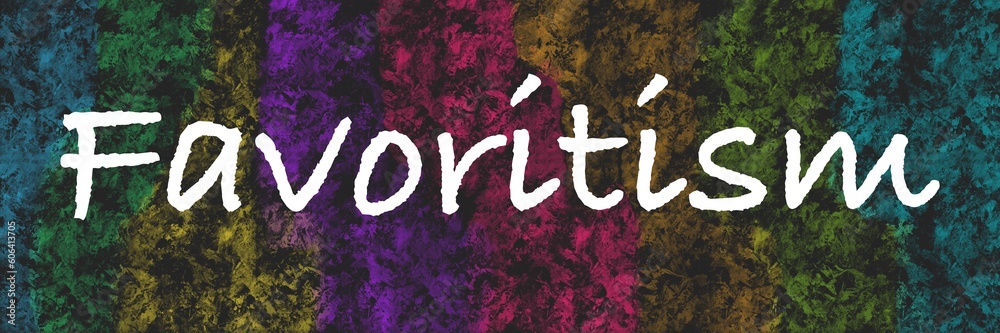 Φωτογραφία Favoritism Colorful Dark Contrast Abstract Background Text