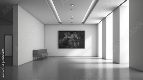 Tailored Professionalism  Office Space with a Customizable Frame for Personalized Decor  Generative AI