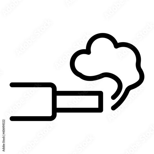 exhaust pipe line icon