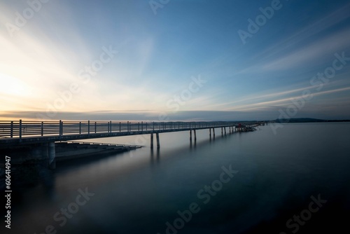 Wallpaper Mural Central European Lake of Constance that borders Germany, Austria and Switzerland in the evening Torontodigital.ca