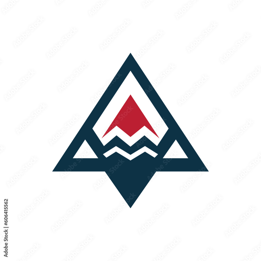 triangle mountain symmetrical shape symbol logo vector illustration template design triangle mountain symmetrical shape symbol logo vector illustration template design