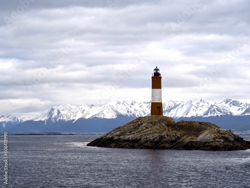 Les Eclaireurs lighthouse, or the lighthouse at the end of the world, Beagle Channel, Argentina photo