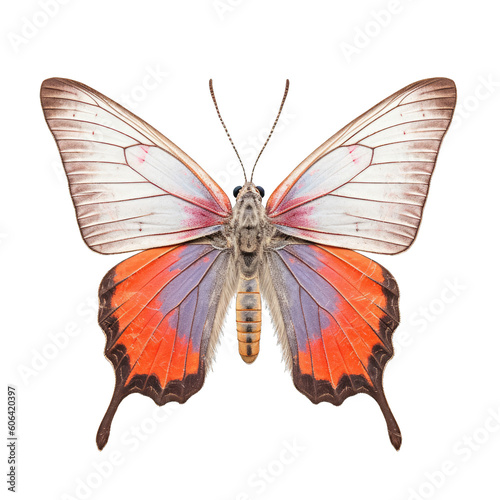 Gray hairstreak butterfly -  Strymon melinus. Transparent PNG. Generative AI