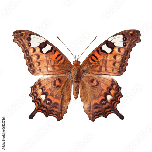 Satyr comma butterfly - Polygonia egea. Transparent PNG. Generative AI