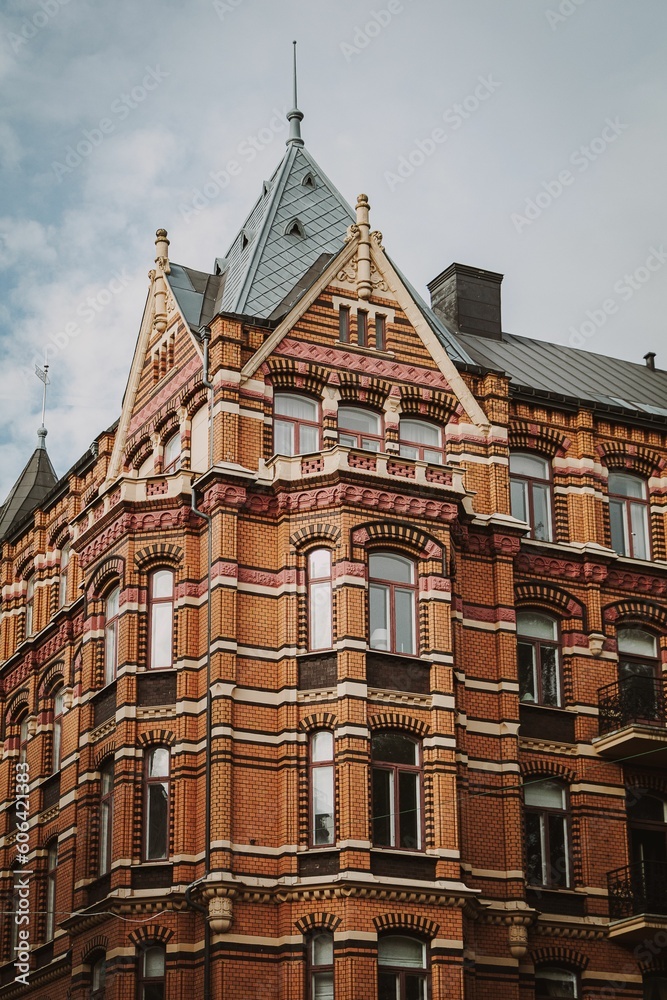 Vertical shot of a Kvarteret Rydboholm in Gothenburg, Sweden