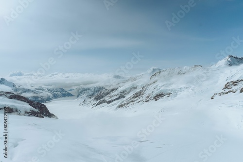 Mesmerizing view of beautiful snow-capped mountains