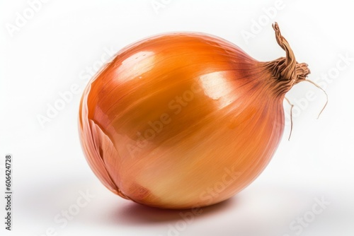 Ripe onion isolated. Generate Ai