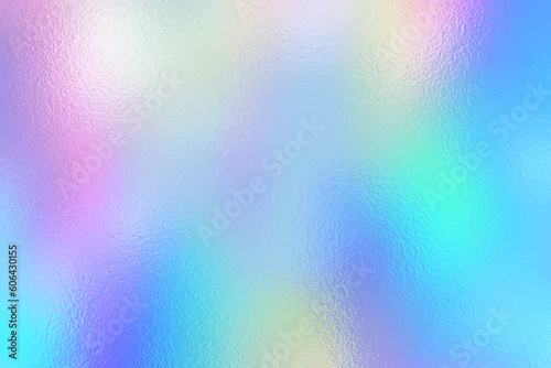 Abstract pastel rainbow foil texture background with glass effect for web use.
