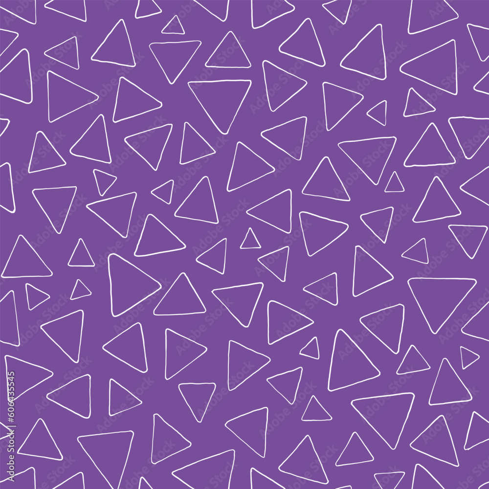 Seamless pattern of triangles. Geometric colorful repeat. Seamless pattern of triangles. Geometric colorful repeat.