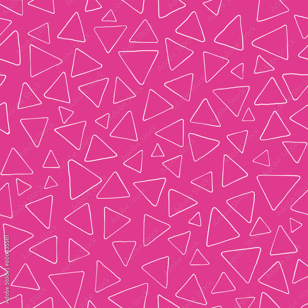 Seamless pattern of triangles. Geometric colorful repeat. Seamless pattern of triangles. Geometric colorful repeat.