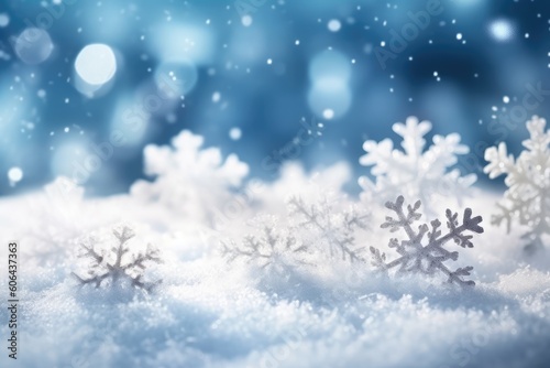 Beautiful Scenic Snowflake Background © Igor