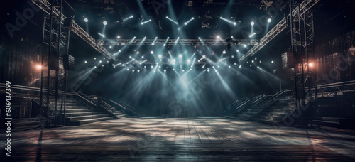 Fotografering A Live stage production in an live venue