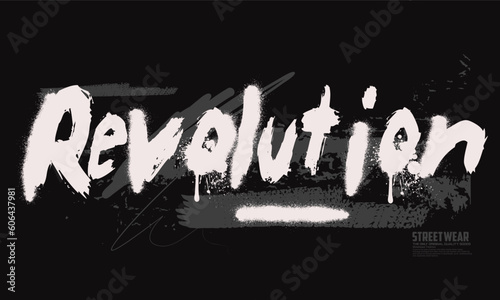 Obraz na plátne revolution graffiti style
