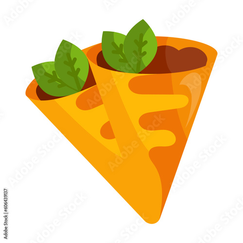 Chicken Bread Cones concept, Sourdough stuffed with Pizza Veggie Sauce vector color icon design, Bakery and Baked Good symbol, Culinary and Kitchen Education sign Recipe development stock illustration